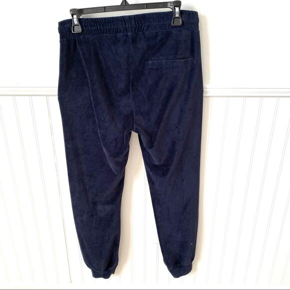 Zoe Karssen Kiss Kiss Bang Bang Navy Blue Velour Jogger Tracksuit Sweatsuit XS S - Picture 9 of 9